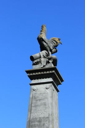 Sommet du monument commémorant le bataille de Wattignies